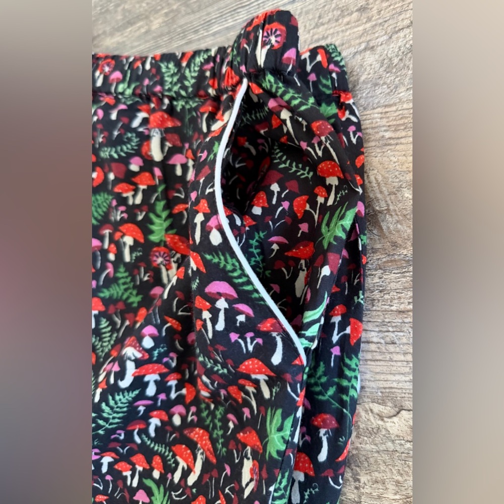 PRINTFRESH 4X Organic Cotton Shorts Pajama Set Mushroom & Leaf Print - Picture 14 of 16